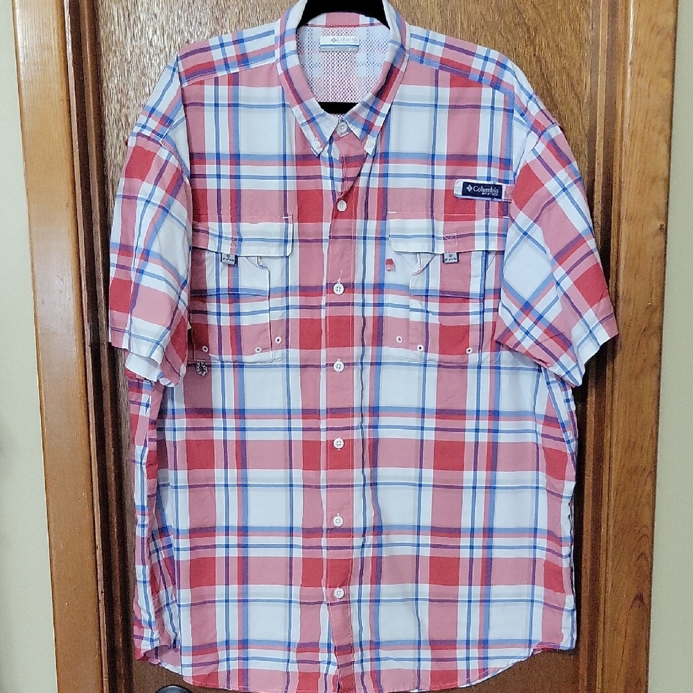 New - Without Tags!Columbia Men's Red Plaid Shirt